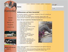 Tablet Screenshot of heigele-harzerhof.de